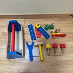 【中古】木の工具おもちゃの画像
