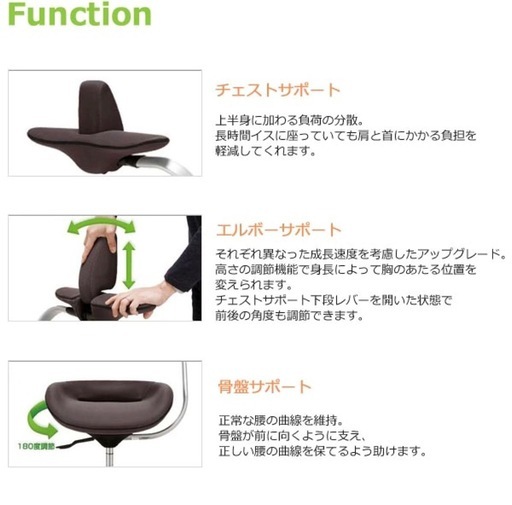 ウリドゥルチェア 注文 姿勢矯正 iPole7 オフィスチェア ワーキング