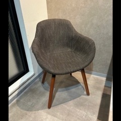 イームズチェア　ファブリック　ブラウン　2脚の画像
