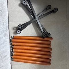 イームズチェア　ファブリック　ブラウン　2脚の画像