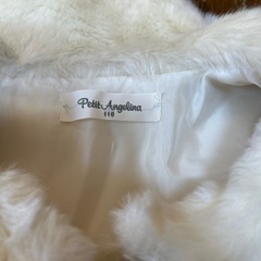 Petit Angelina ホワイトファーコート 110の画像
