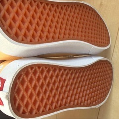 Vans 花柄 イエロースニーカー　25.5の画像