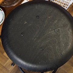 B7136【イケア】KULLABERG クッラベリ スツール 黒の画像