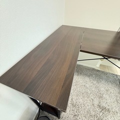 【無料】L字型パソコンデスク　ワークデスクの画像