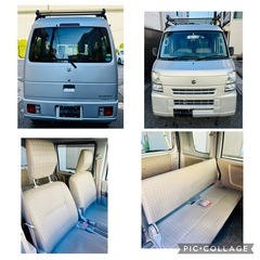 4WD 走行14.3万 パワーウィンドウ キーレス ETC エブリイ 車検2年  Bカメラ ドラレコ キャリアの画像