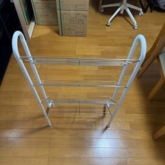 【中古】ニトリ　シューズラック　ホワイトの画像