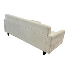 【ギ1207-04】簡単組み立てソファ‼️ニトリ　布張りカウチソファ　の画像