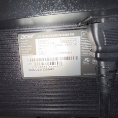 モニター　acerの画像