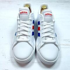【新品未使用】 adidas グランドコート スニーカー　26.5 ホワイトの画像