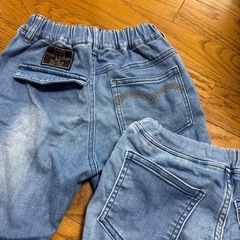 デニムパンツ2点セット120の画像