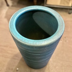 青 花瓶 ブルー 花器 陶器 花瓶 大型 花瓶 インテリア 壺 傘立て ビンテージ 北欧風 置物の画像