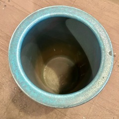 青 花瓶 ブルー 花器 陶器 花瓶 大型 花瓶 インテリア 壺 傘立て ビンテージ 北欧風 置物の画像