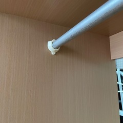 収納付きハンガーラックの画像