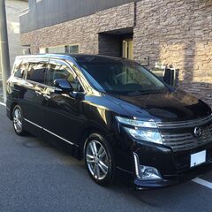 エルグランド　ハイウェイスター　車検8年8月　乗って帰れます　両側パワスラ　ナビ　テレビ　Bluetooth　ETC　フリップダウンモニターの画像