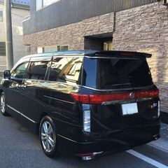 エルグランド　ハイウェイスター　車検8年8月　乗って帰れます　両側パワスラ　ナビ　テレビ　Bluetooth　ETC　フリップダウンモニターの画像