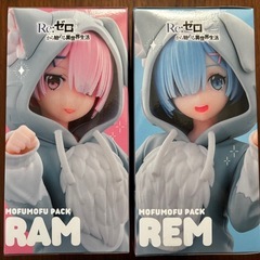 【新品】Re:ゼロ Yumemirize RAM & REM フィギュアの画像
