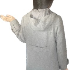 Aller Bien ロングコート フード付き　グレーの画像