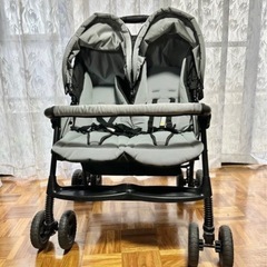 二人乗り　ベビーカーの画像