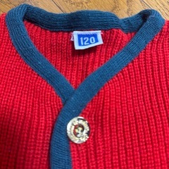 赤いカーディガン　120の画像