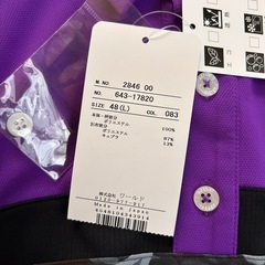 紫のポロシャツ 48 (L)の画像