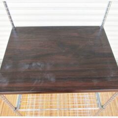 レンジ台　レンジボード　台所用　メタルラック　キッチン収納　キッチンラック　キャスター付き　スチールラック　647ZSの画像