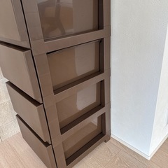 ニトリ　チェスト 5段 ブラウンの画像