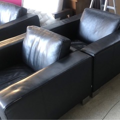 boconcept(ボーコンセプト)本革３人掛けソファ+1人掛け2点セット売りの画像