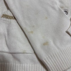 お話し中　白のカーディガン　120の画像