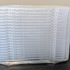 スリムCD/DVD/BDケース 1枚収納×20枚セット 厚さ約5mm薄型タイプ クリアの画像