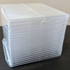 スリムCD/DVD/BDケース 1枚収納×20枚セット 厚さ約5mm薄型タイプ クリアの画像