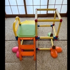 室内用ジャングルジム+滑り台の画像