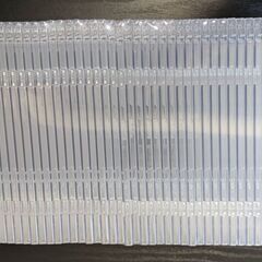 スリムCD/DVD/BDケース 1枚収納×50枚セット 厚さ約5mm薄型タイプ クリアの画像