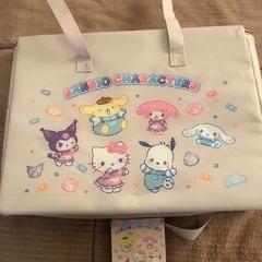 サンリオ ふんわりリボンエンジェルひんやりカゴ 保冷バッグの画像