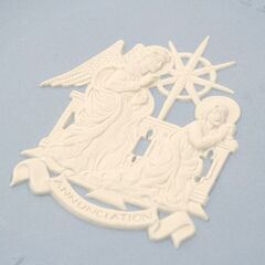 中古 WEDGWOOD 1996年 クリスマスプレート ジャスパー 直径18cm 受胎告知 元箱・冊子付属 札幌市 清田区 平岡の画像