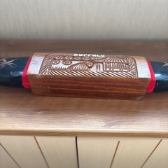 バッファローのツノ アンティーク オブジェ / 木彫りの画像