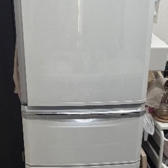 三菱ノンフロン冷凍冷蔵庫 形名 MR-C34Y-W # タイ製 KYE 2015年製の画像