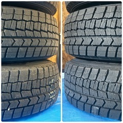 ア) 超バリ山 DUNLOP WINTER MAXX WM02 ダンロップ ウインターマックス ダブルエムゼロツー 175/70R14 84Q スタッドレスタイヤ 4本　冬タイヤの画像
