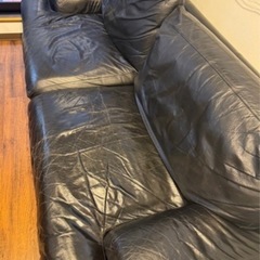 総本革　ソファ　3人がけの画像