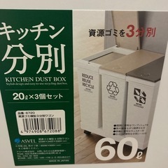 キッチン分別ゴミ箱の画像