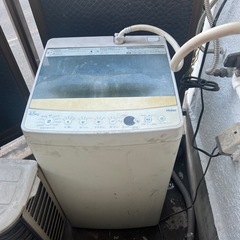 古い洗濯機の画像