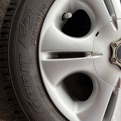 軽自動車 155/65R13 スタッドレスタイヤ、ホイール　中古品の画像