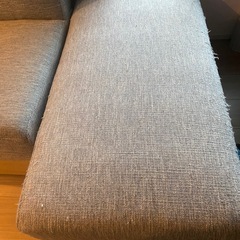 ソファベッド（猫の引っ掻き、汚れあり）の画像