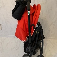 ベビーカー　アップリカ ハイシートベビーカーエアリア レッドの画像