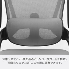 M　未使用/新品　訳あり特価　オフィスチェア 独立式 ランバーサポート メッシュ 昇降式 アームレスト ロータリーアーム ロッキング の画像