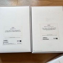 iPhone、iPad、キッズケータイの空箱4つの画像