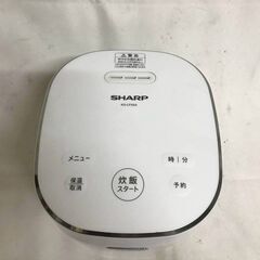 【北見市発】シャープ SHARP ジャー炊飯器 KS-CF05A-W 2019年製 白 3合炊き (E3820wYM)の画像