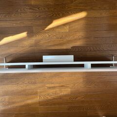 【引越しのためお譲りします】ワイドモニタースタンド（幅108cm）の画像