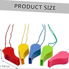 48個 ホイッスル プラスチック 運動会　　応援　審判　パーティー　イベントの画像