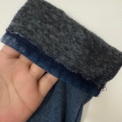 【マタニティデニム】Sweet mommy/M/濃いブルー／お腹すっぽりタイプ/裏起毛の画像