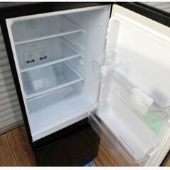 【　3ヵ月保証　】三菱　2ドア　冷蔵庫　MR-P15EE-KK1　動作良好　146L　ガラスシェルフ　2020年製　ブラック　MITSUBISHI　650ZSの画像